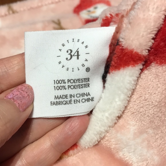 Christmas Cozy Blanket Snowmen Snow Santa Adorable So Soft NEW FINA… - Picture 4 of 9